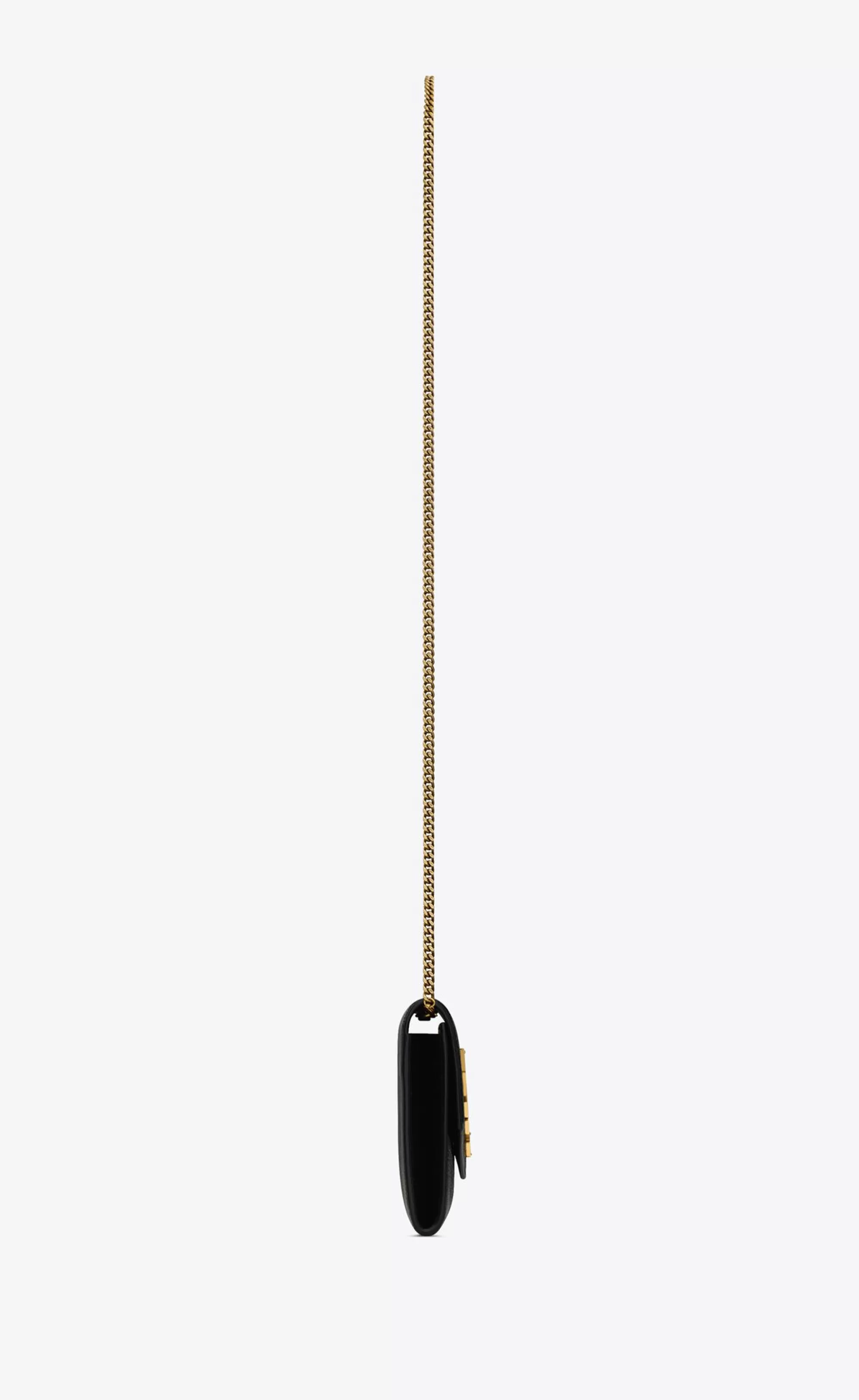 Women Saint Laurent CHAIN WALLETS | MINI BAGS^UPTOWN Chain Wallet In Shiny Grained Leather | | YSL.com
