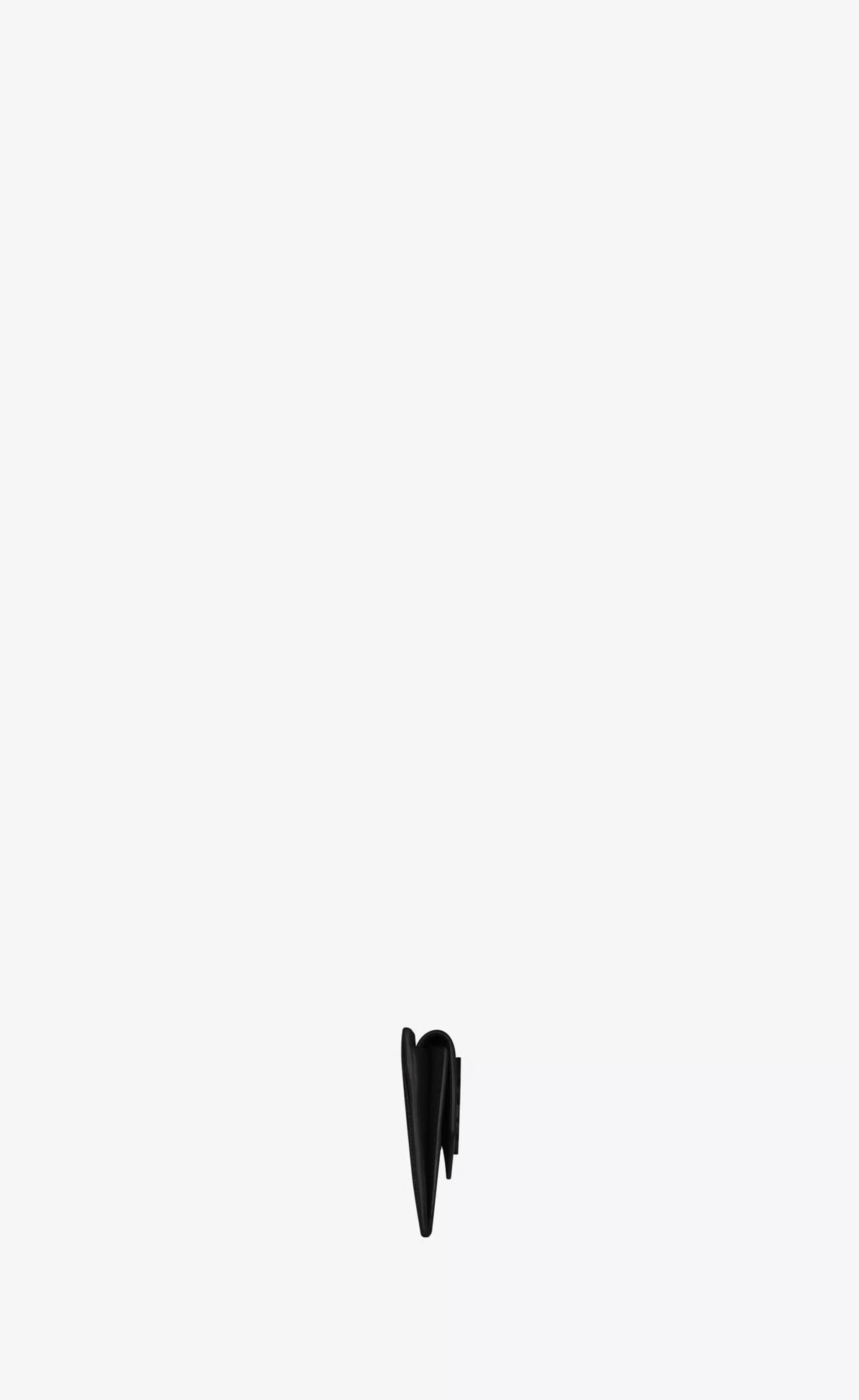 Women Saint Laurent CARD CASES^UPTOWN FLAP Card Case In Grain De Poudre Embossed Leather | | YSL.com