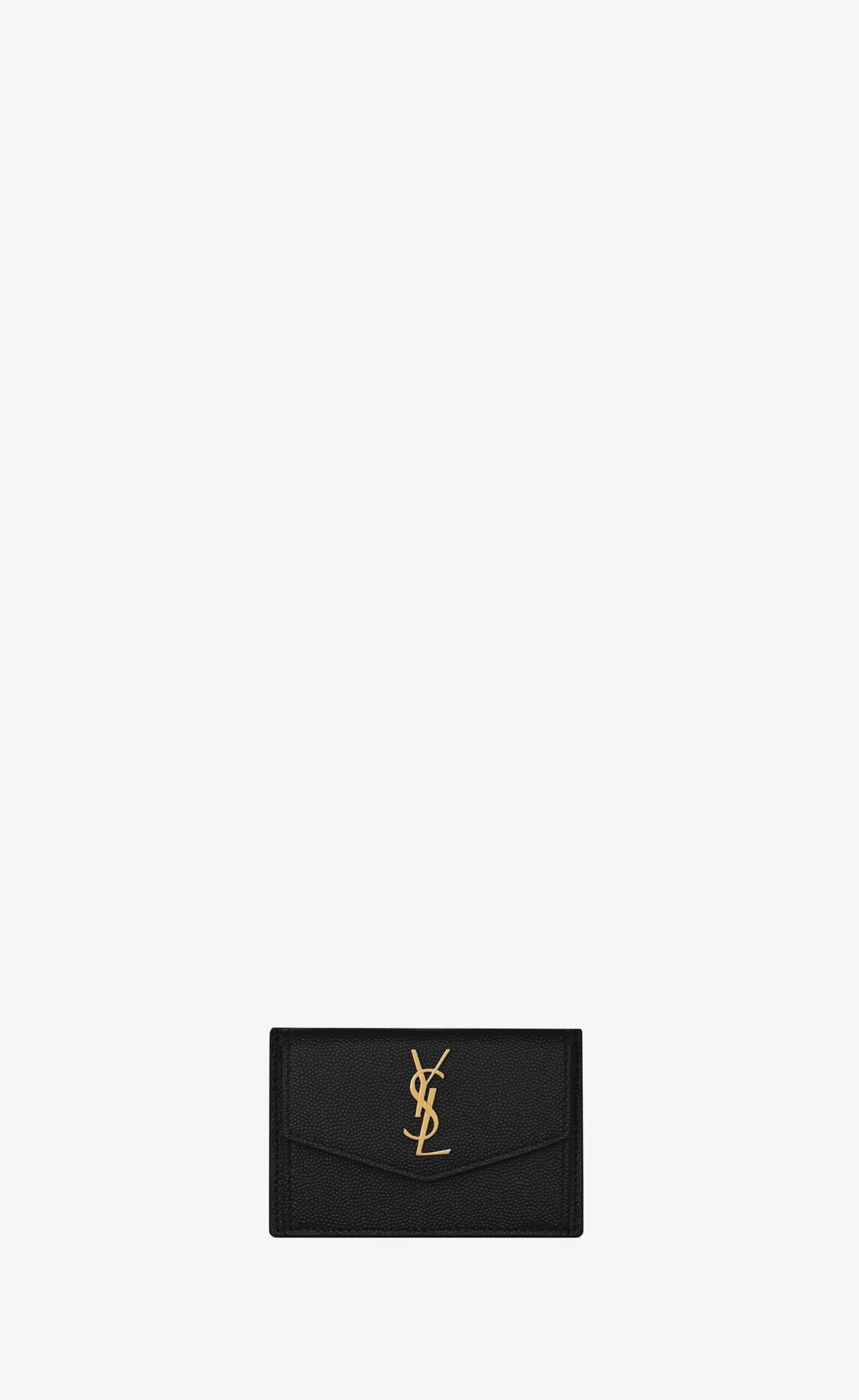 Women Saint Laurent CARD CASES^UPTOWN FLAP CARD CASE IN GRAIN DE POUDRE EMBOSSED LEATHER | | YSL.com