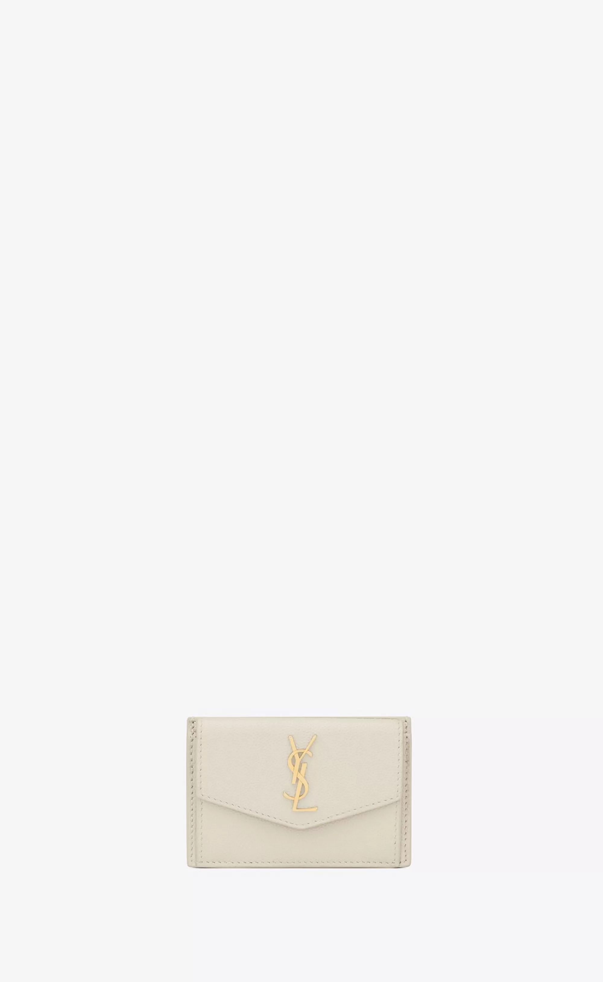 Women Saint Laurent CARD CASES^UPTOWN FLAP CARD CASE IN GRAIN DE POUDRE EMBOSSED LEATHER | | YSL.com