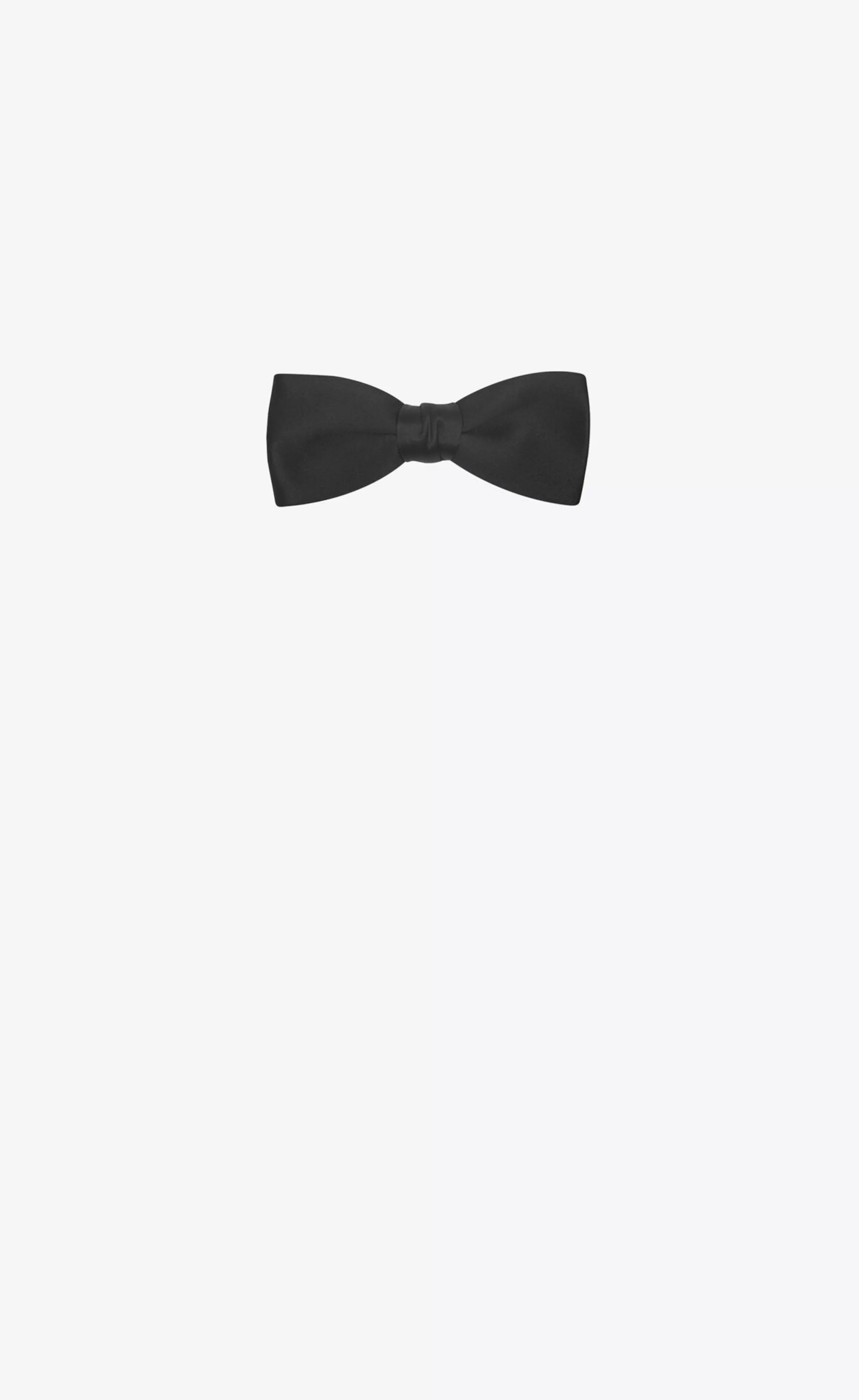 Saint Laurent TEXTILE ACCESSORIES^Yves Bow Tie In Silk Satin | | YSL.com
