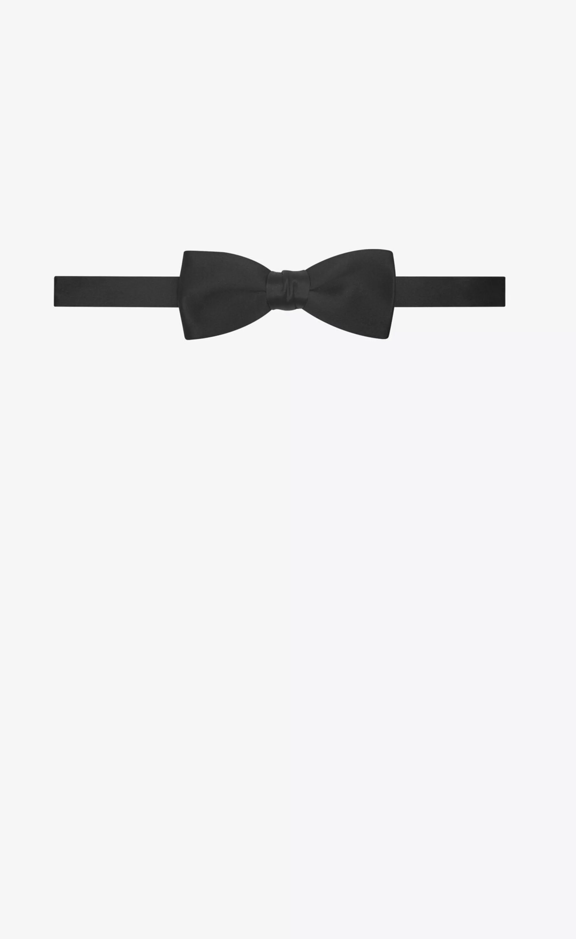 Saint Laurent TEXTILE ACCESSORIES^Yves Bow Tie In Silk Satin | | YSL.com
