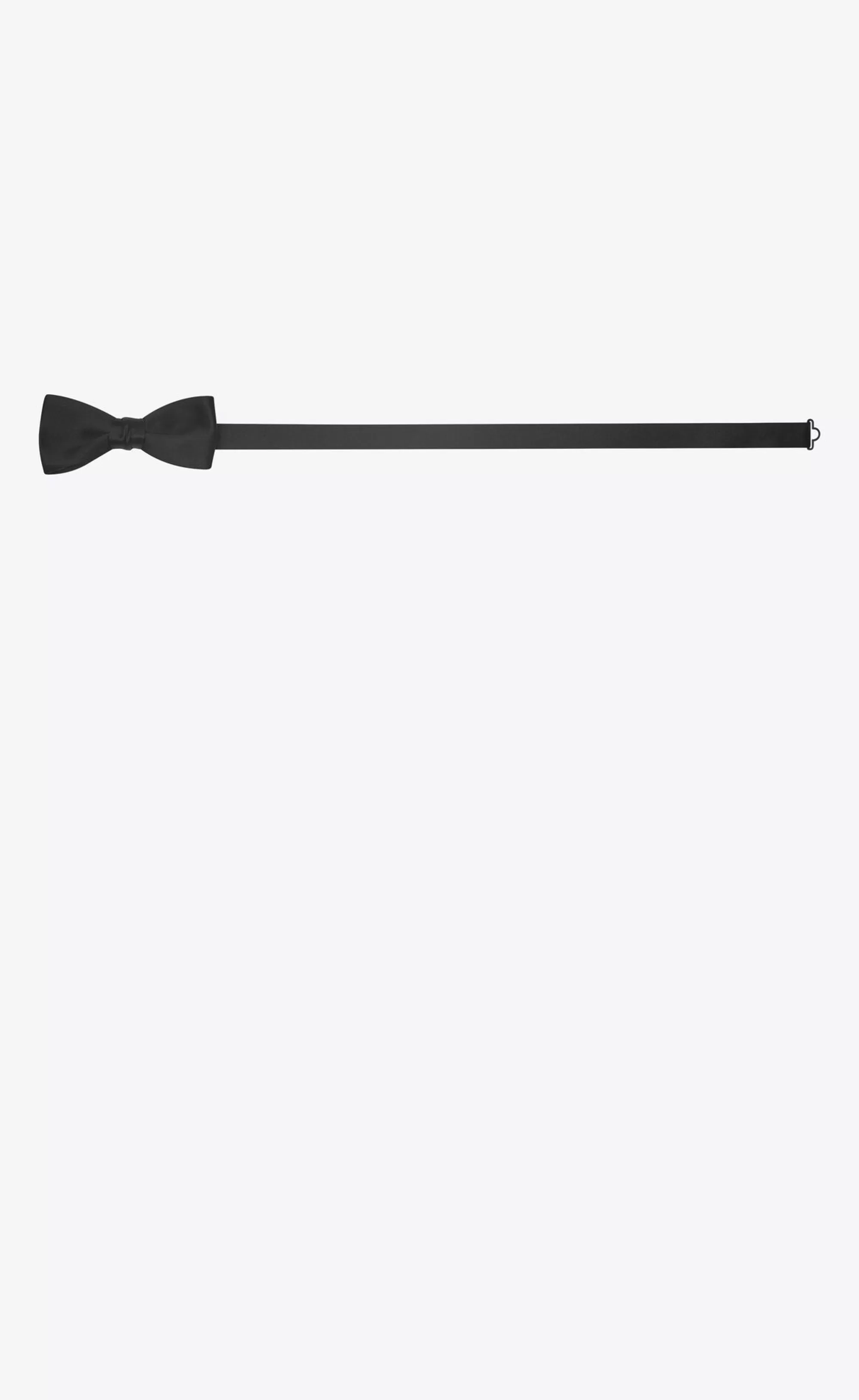 Saint Laurent TEXTILE ACCESSORIES^Yves Bow Tie In Silk Satin | | YSL.com