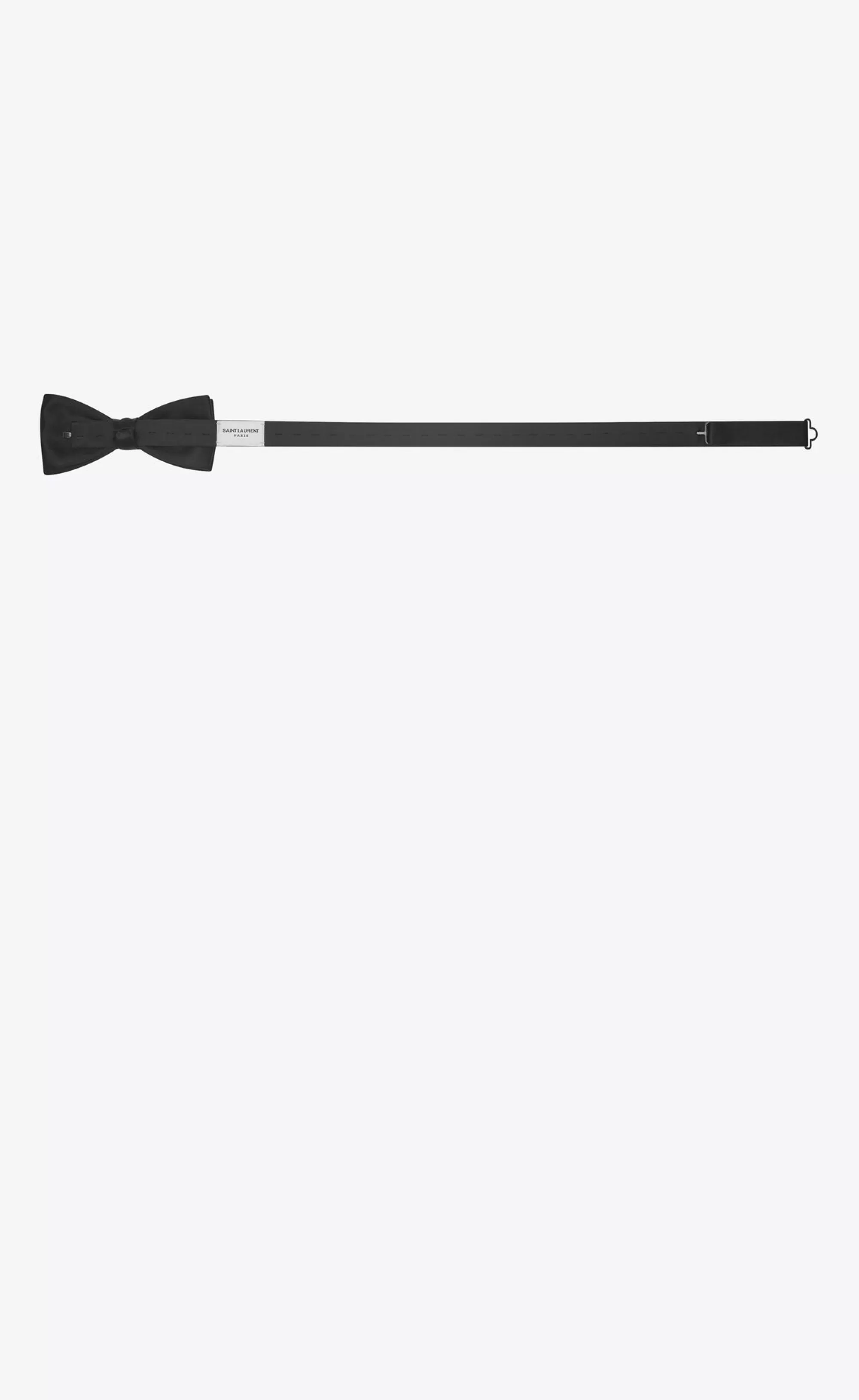 Saint Laurent TEXTILE ACCESSORIES^Yves Bow Tie In Silk Satin | | YSL.com