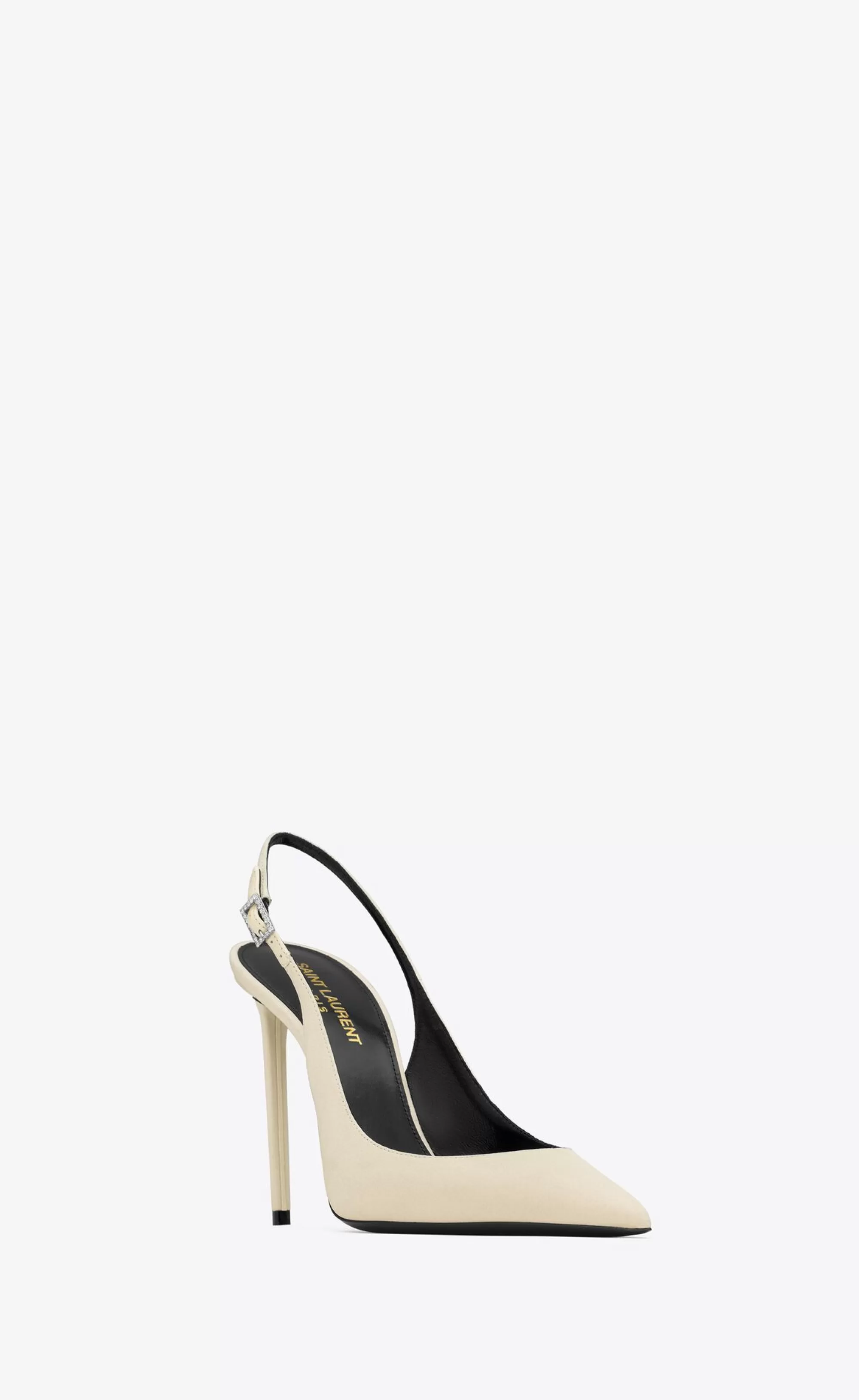Women Saint Laurent SLINGBACKS | SMOKING^ZOE Slingback Pumps In Crepe De Chine | | YSL.com
